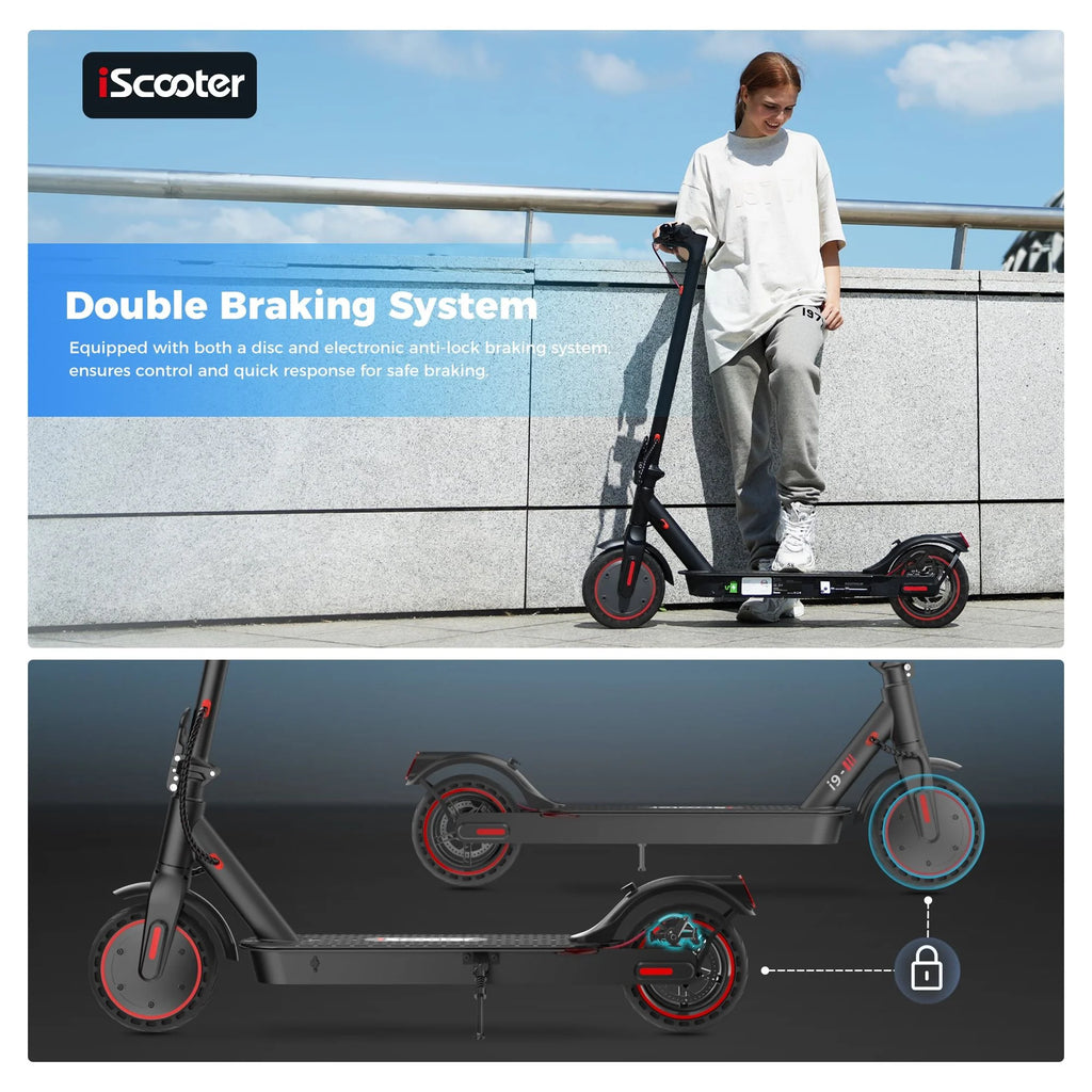 350W Foldable Electric Scooter with Double Braking System Q970