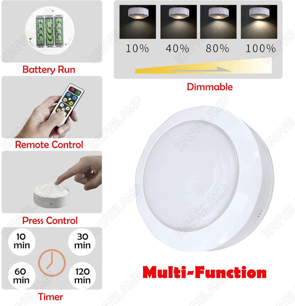 Black Battery Run Remote Control Wall Lamp N778