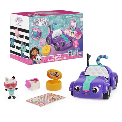 Carlita Toy Car with Pandy Paws Collectible Figure and 2 Accessories E828417