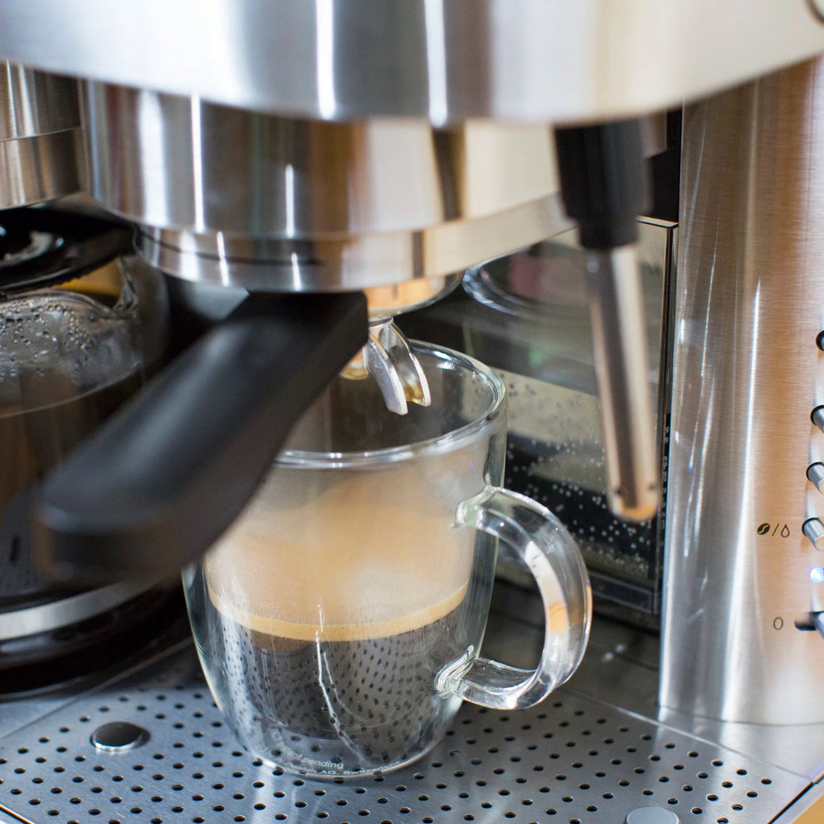 Stainless Steel Combination Espresso Machine & 10 Cup Drip Coffee Maker X676