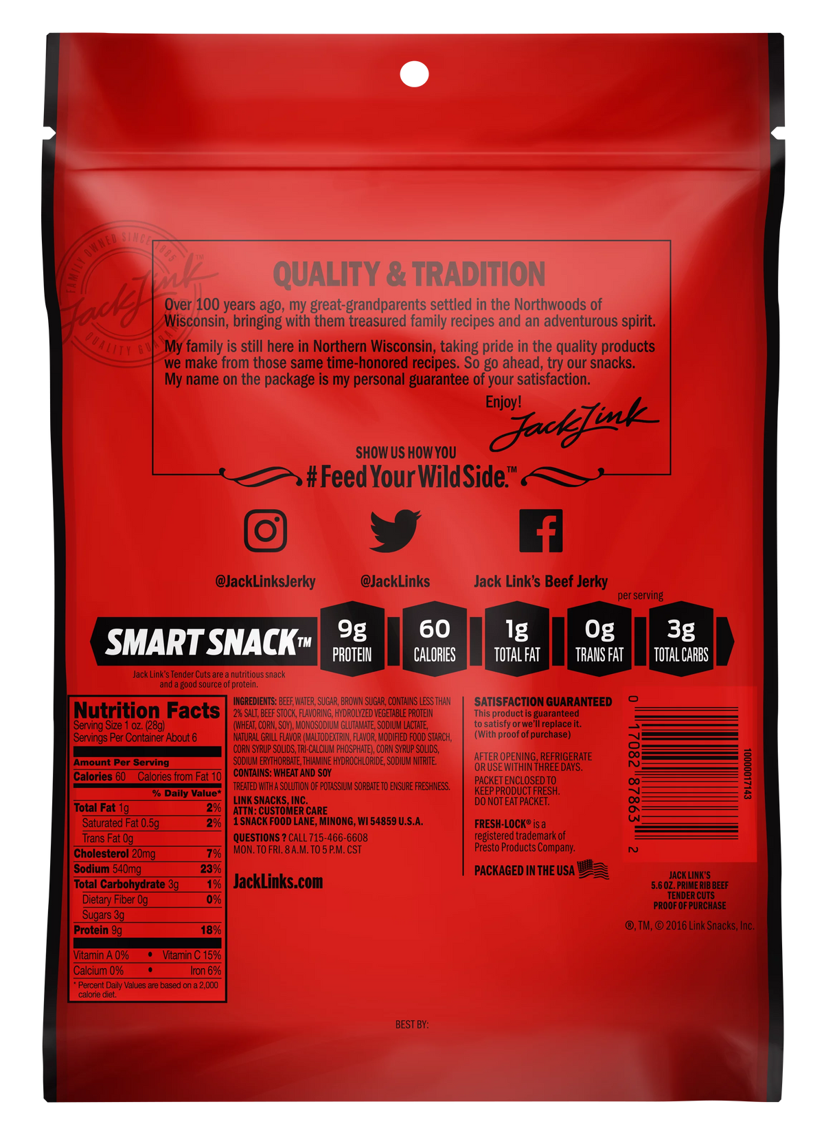 100% Tender Cuts Prime Rib Seasoning 5.6oz Resealable Bag O9485