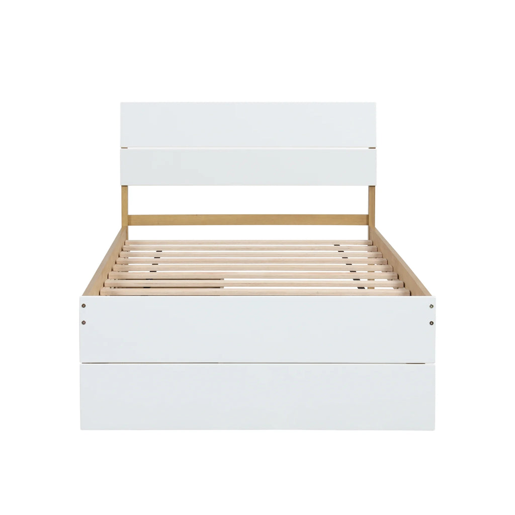 Twin Bed Frame with 2 Drawers V12843