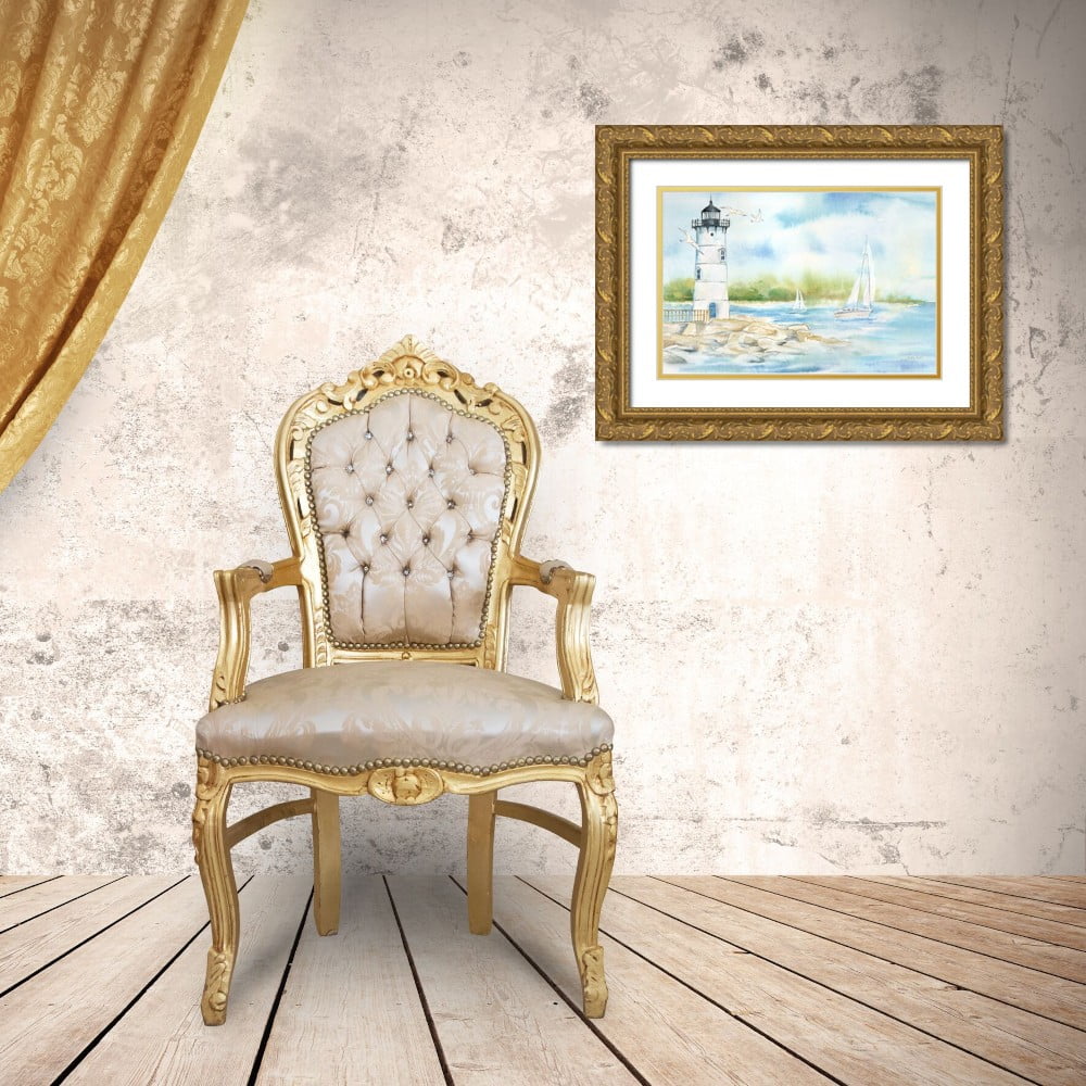 14x11 Gold Ornate Wood Framed Museum Art Print Q7141
