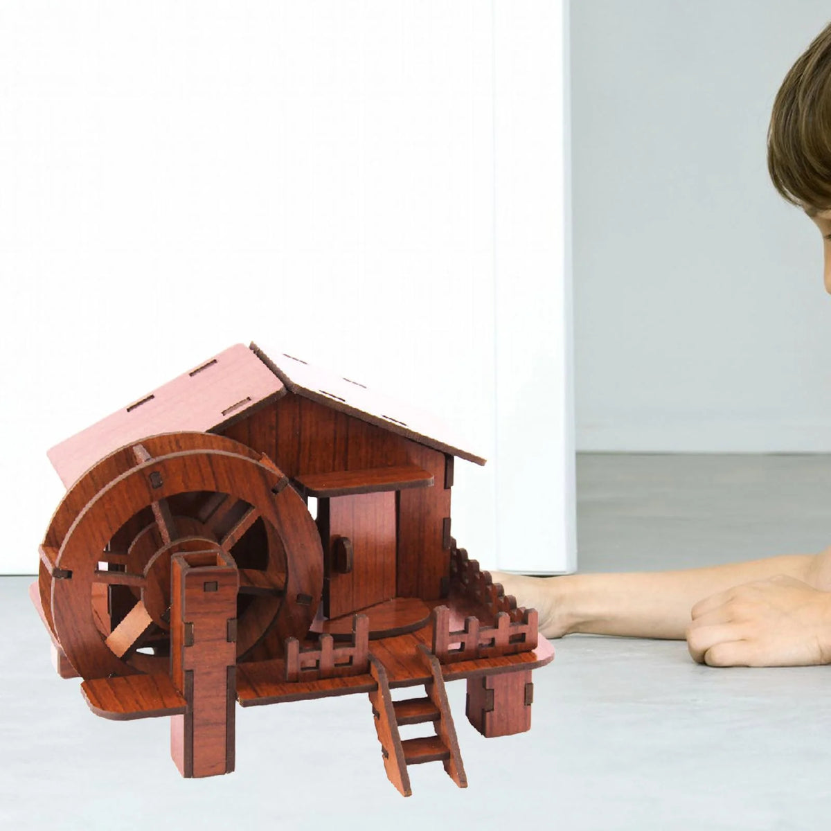 3D Wooden Puzzle House Construction Toy DIY Craft Learning Toy O776617