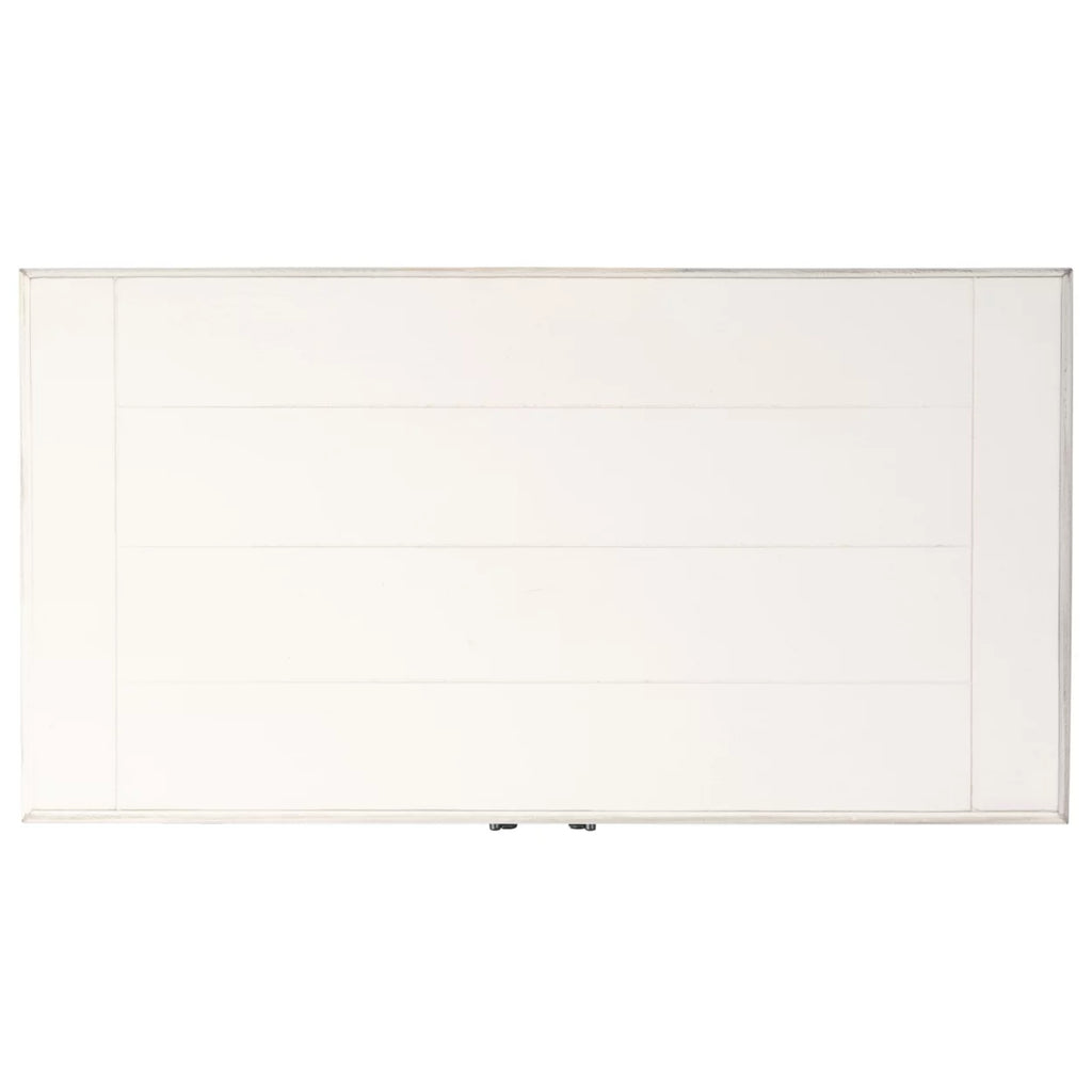 Distressed White Wood Console Table with Drawer P2578