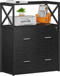 Lateral Filing Cabinet with 2 Drawers, Lockable Storage Cabinet, 31.5” L X 15.8”W X 40.6”H D69464