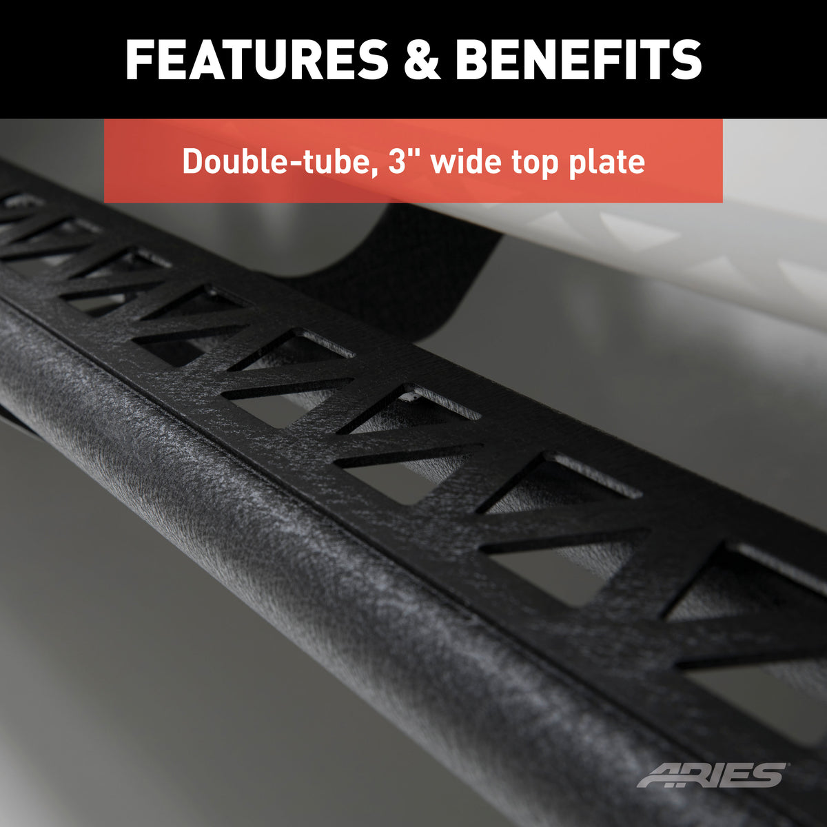 Black Steel Rocker Step Guard Running Boards T4802