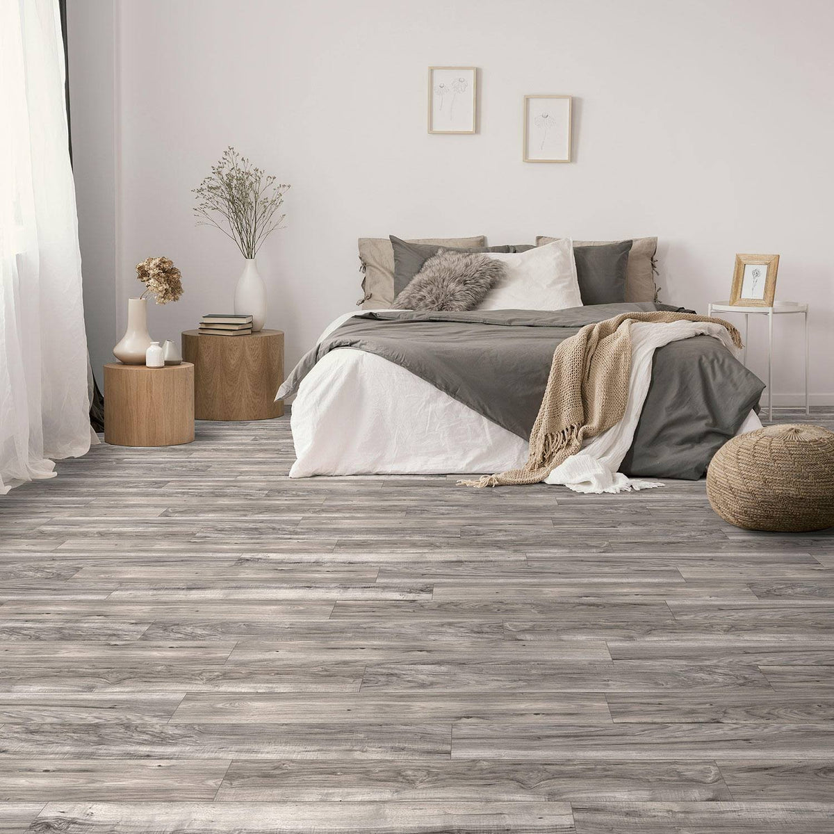 Southern Gray Laminate Flooring 2pk J706