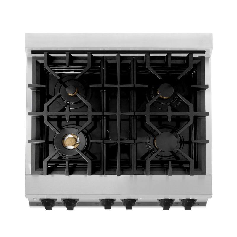 30 in. 4 Burner Dual Fuel Range in Stainless Steel F272