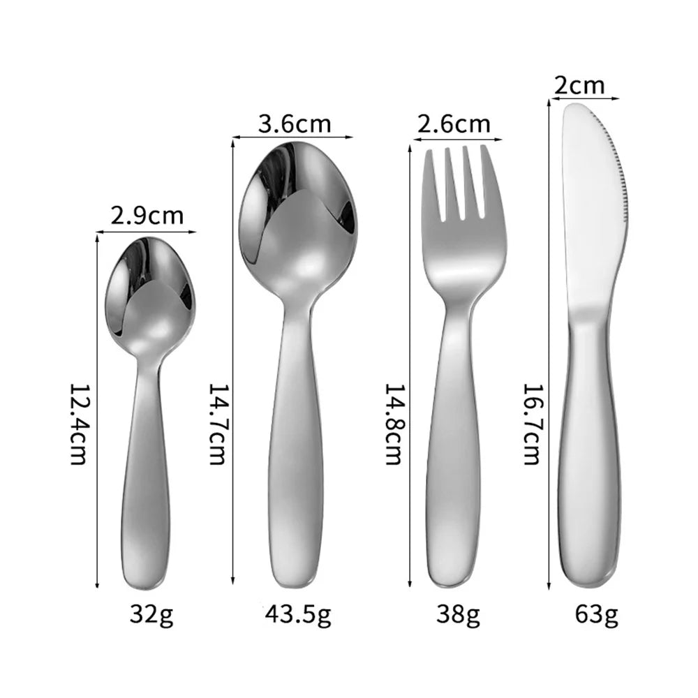 20-Piece Stainless Steel Silverware Set with Steak Knives R196428