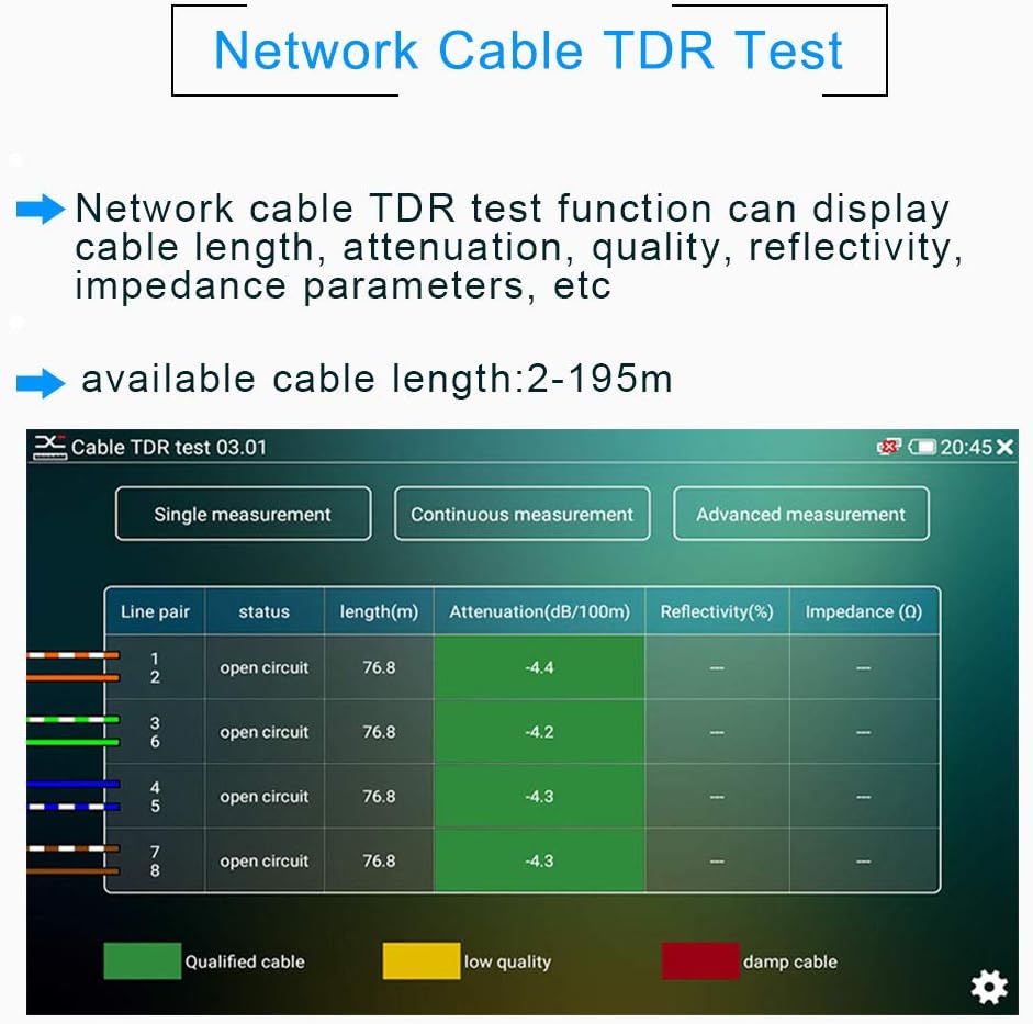 7 Inch IP Camera Tester Monitor T6256