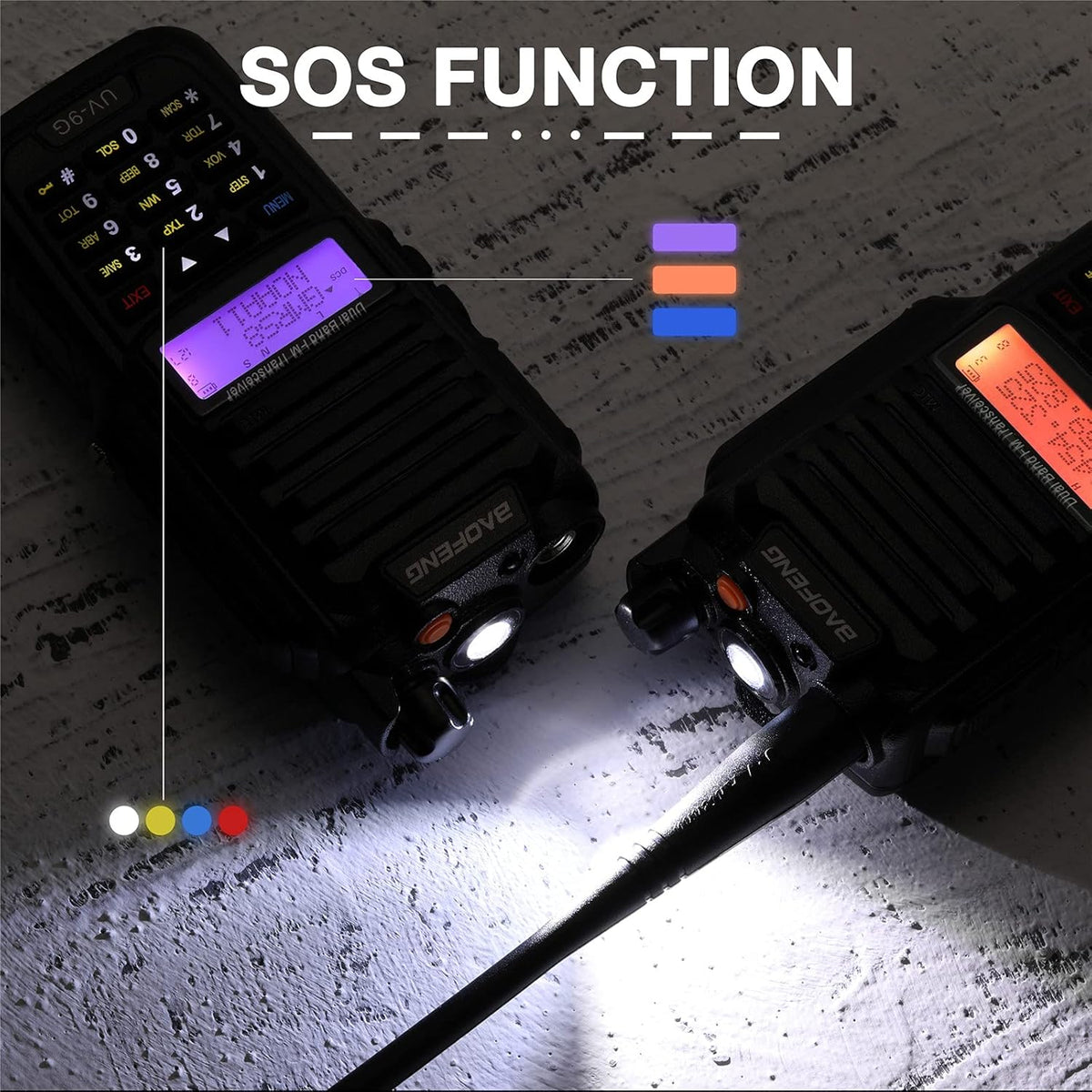 Waterproof IP67 Long Range Rechargeable Handheld Two Way Radio O343
