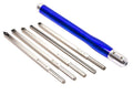 5 Carbide Woodturning Tools with Interchangeable Lathe Tool Handle, 2 inch Radius J796325