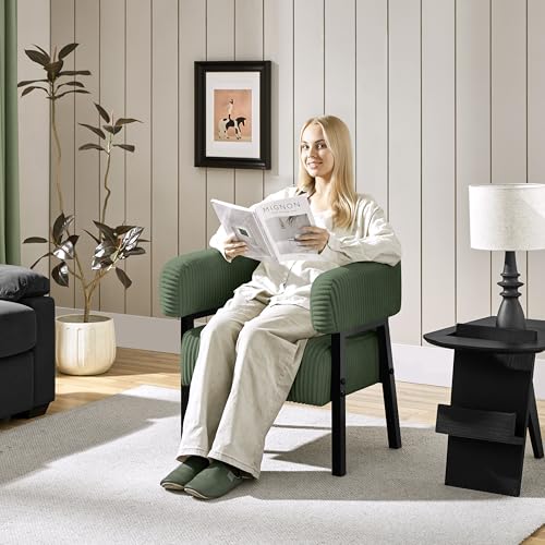 Beige Corduroy Accent Chair Set of 2 X984444