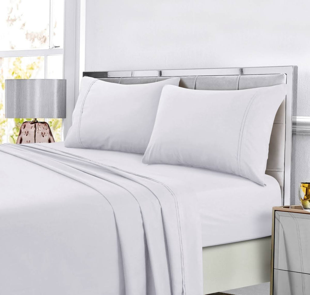 White California King Extra Deep Pocket Sheet Set A794510