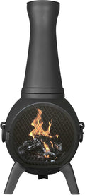 Outdoor Wood Burning Chiminea Fireplace E912745