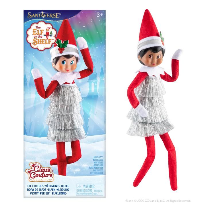 Brown Eyed Girl Scout Elf with Tiny Tinsel Dress S714789