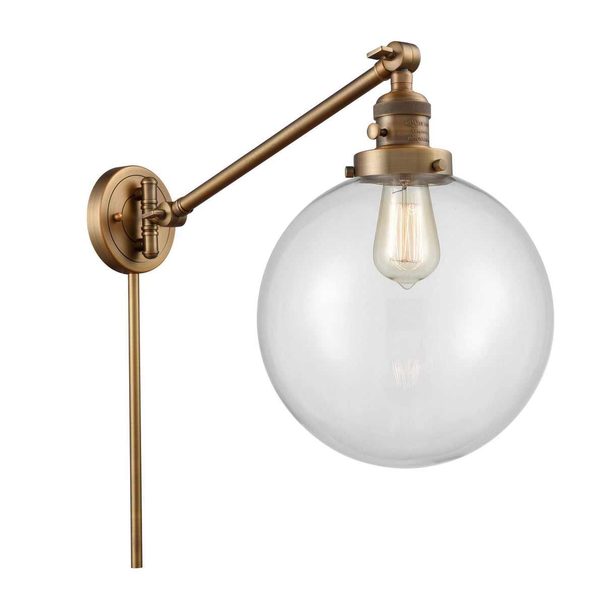 Brushed Brass Swing Arm Lamp Q798
