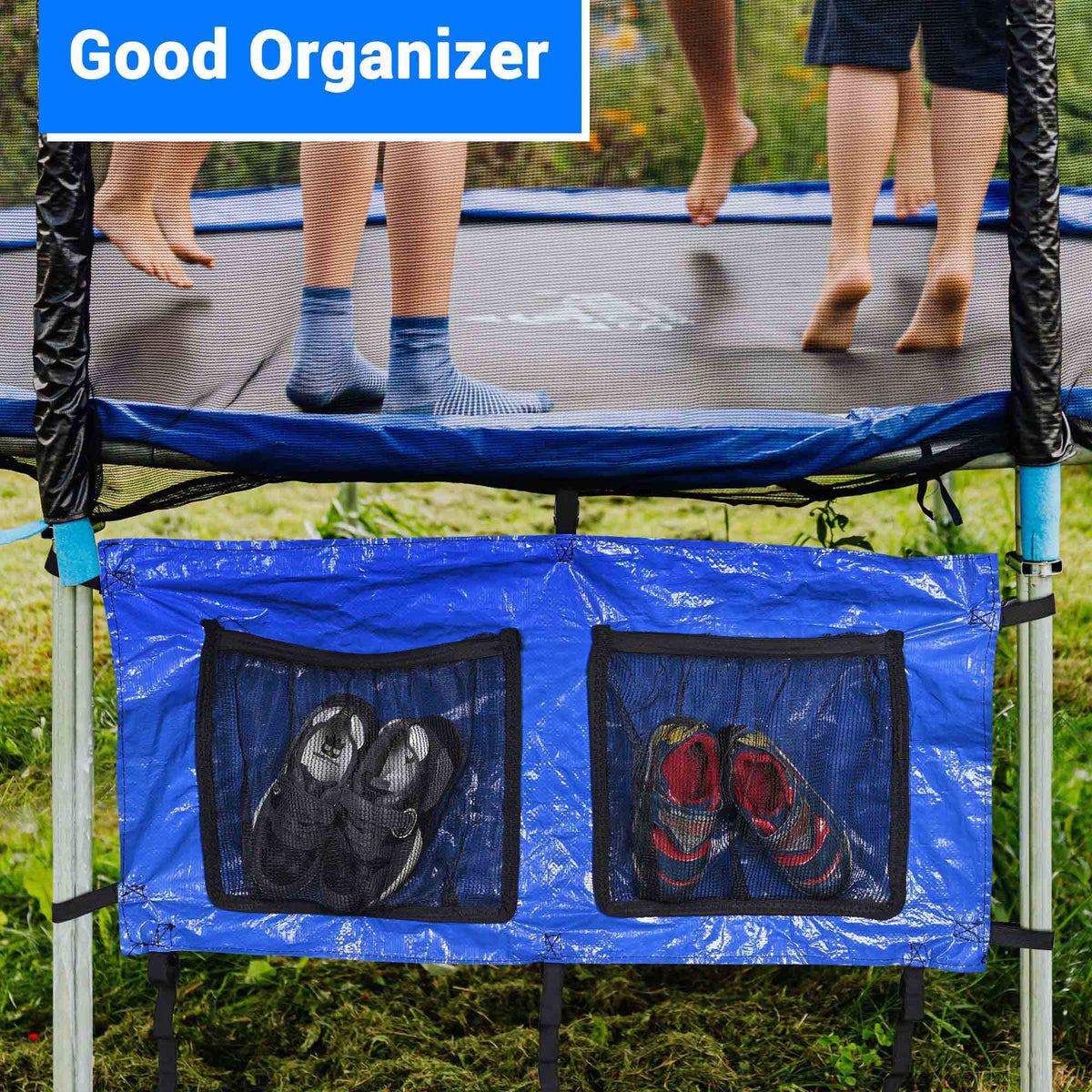 2 Step Trampoline Ladder with Shoe Bag D986856