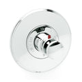 Flat Black Thermostatic Trim Plate with Handle O950102