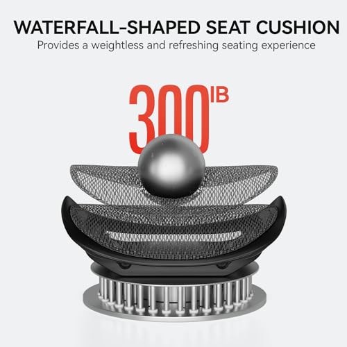 Ergonomic Office Chair with 3D Armrests, Adjustable Backrest, Grey M4877