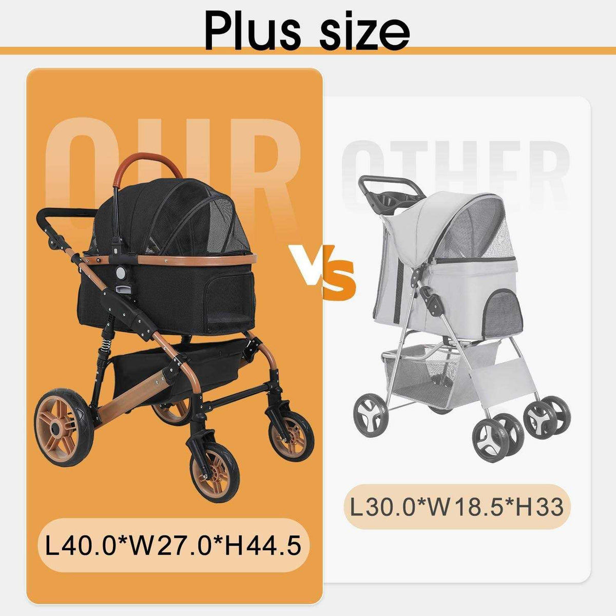 4 Wheels Folding Lightweight Pet Stroller D5328