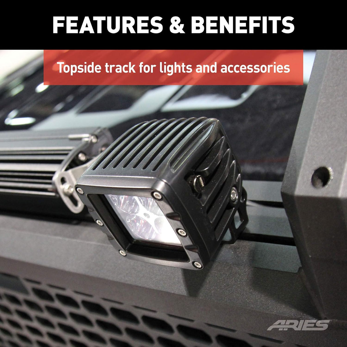 Black Aluminum Truck Headache Rack Cab Protector Y513