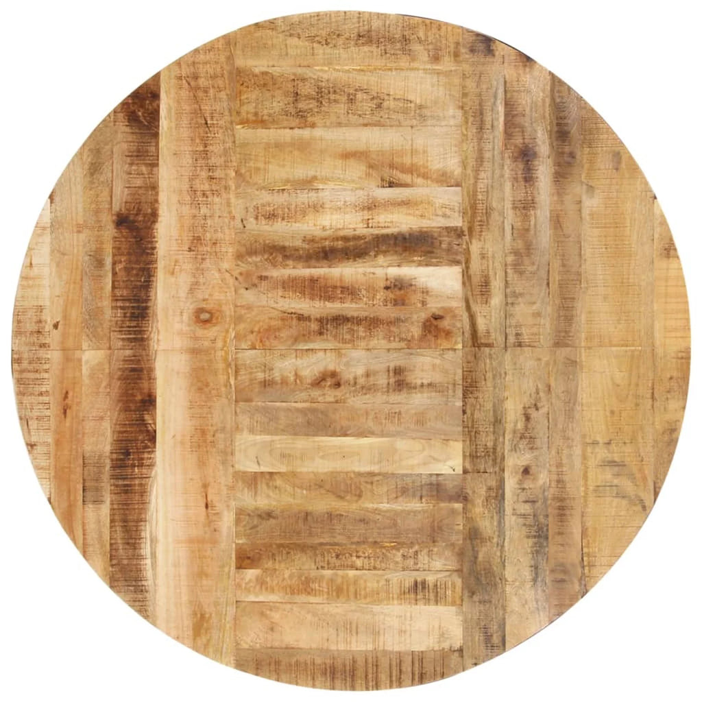 Round Rough Mango Wood Dining Table F1851