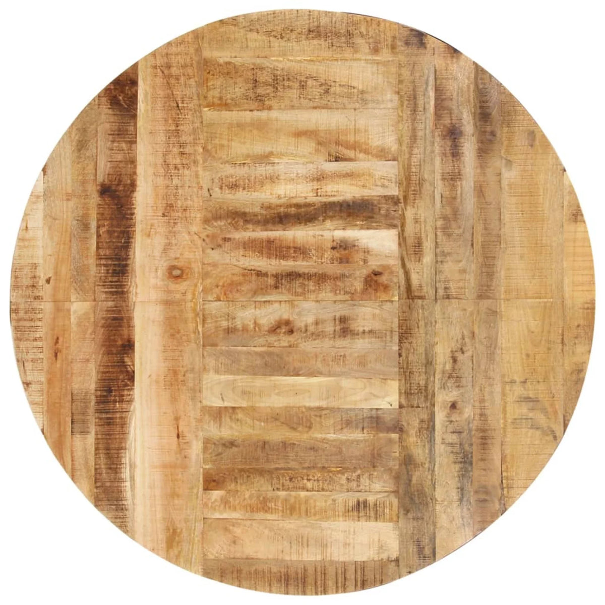 Round Rough Mango Wood Dining Table F1851