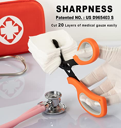 2 Pack Stainless Steel Medical Scissors with Non-Stick Blades O656
