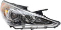 Headlight Assembly Passenger Side Chrome Bezel T72208