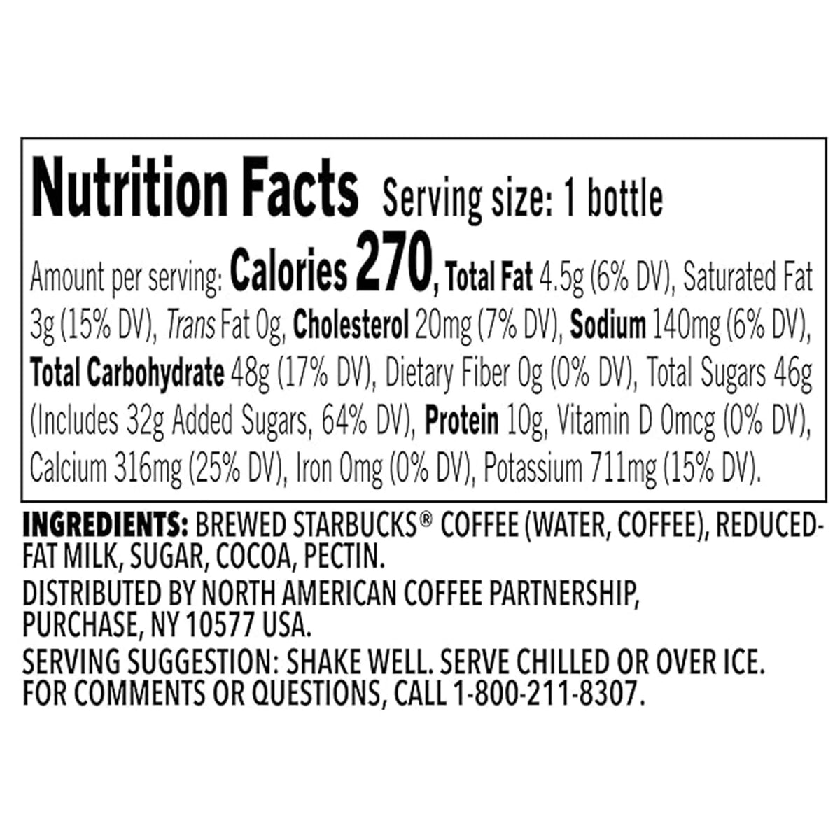 Mocha Flavored Coffee Drink, 13.7 Fl. oz Bottles (12 Pack) F172