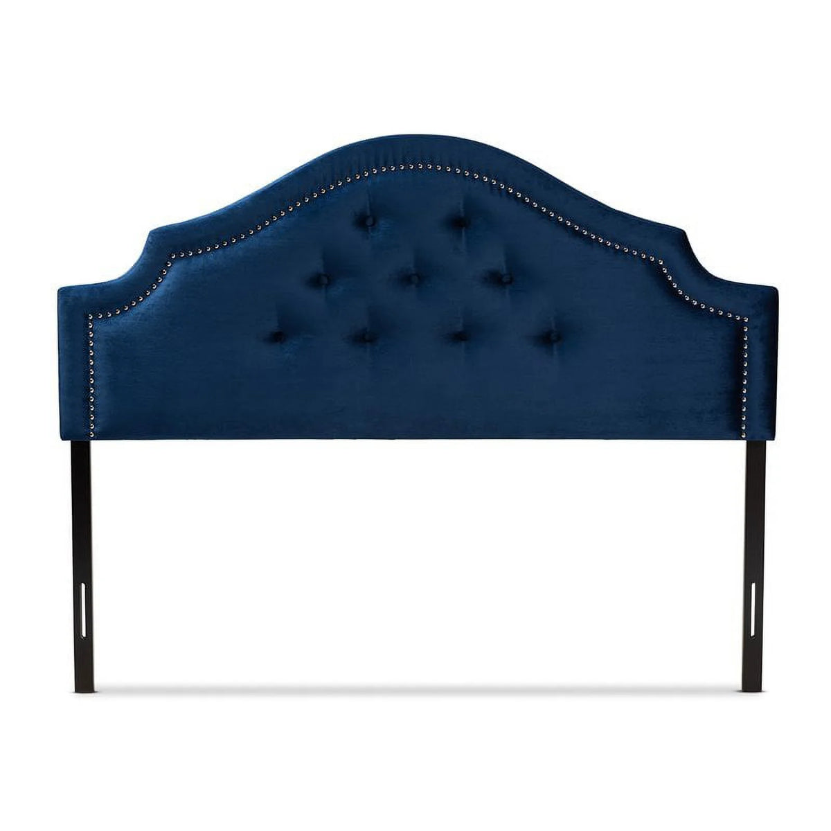 Velvet Tufted Full Headboard in Royal Blue L8398