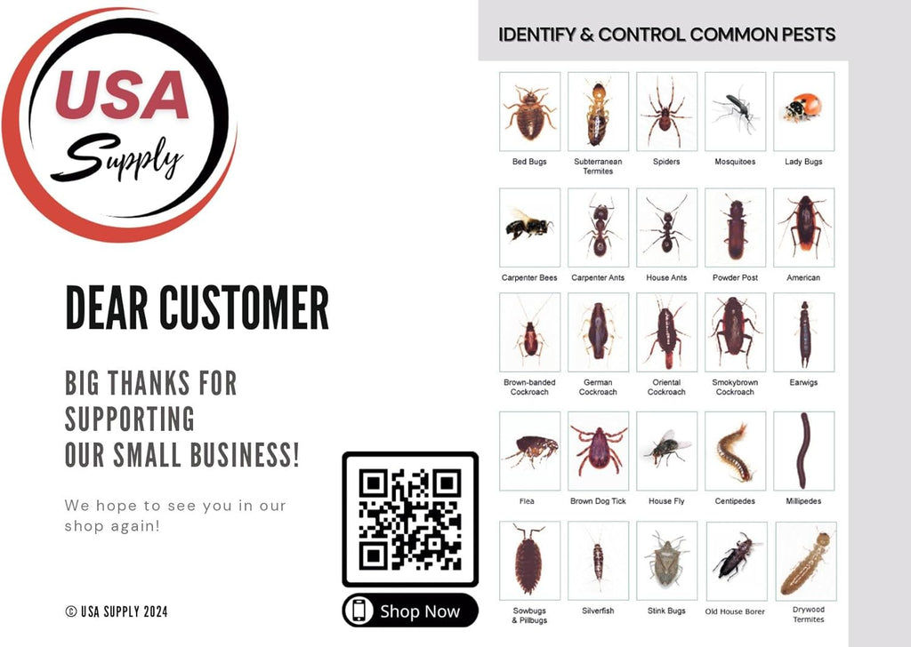 Heavy Duty Flea and Bed Bug Pressurized Insecticide with Protective Gloves and Pest Identification Card N780796