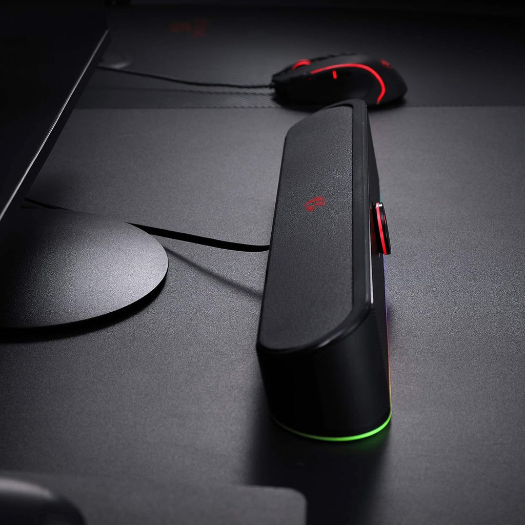 RGB Desktop Soundbar with Volume Knob V35050