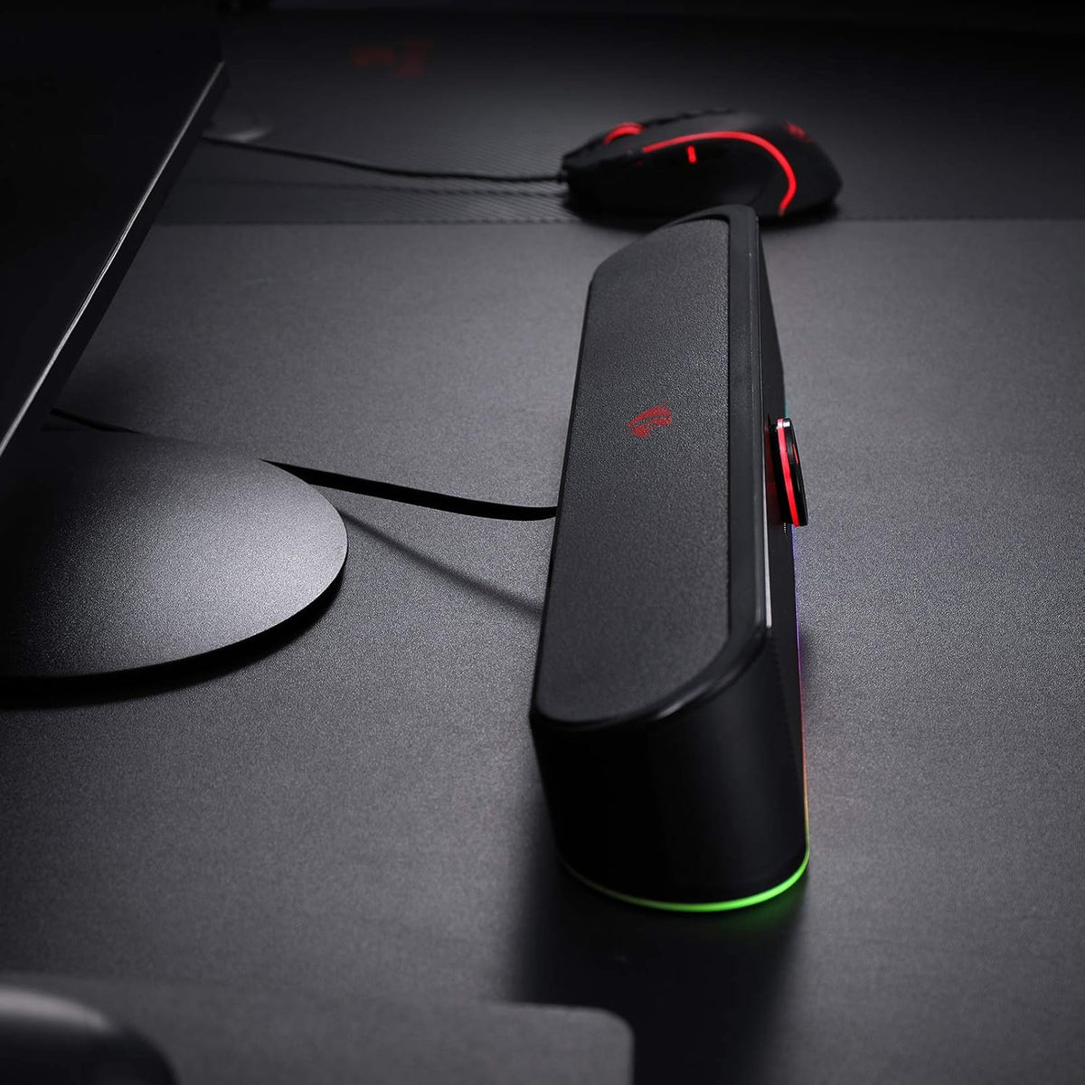 RGB Desktop Soundbar with Volume Knob V35050