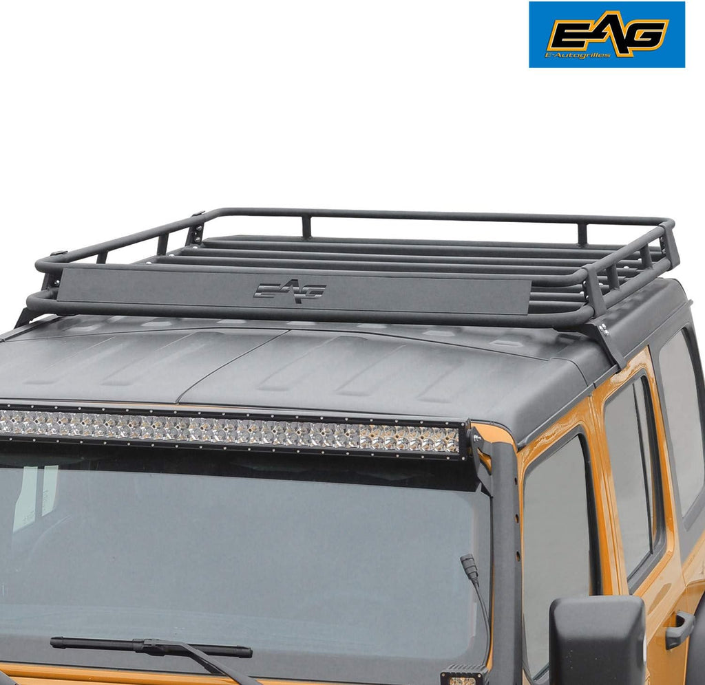 Black Steel Roof Cargo Basket Rack W479367