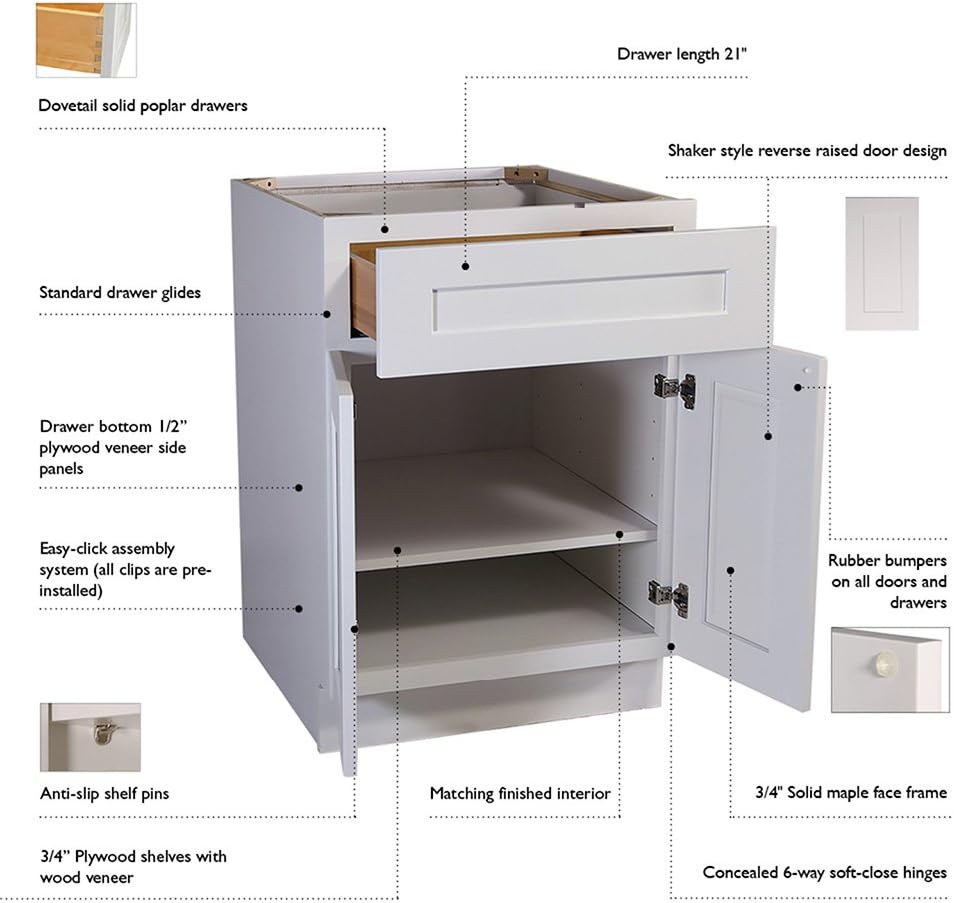 White 30x18x12 Wall Kitchen Cabinets U52877
