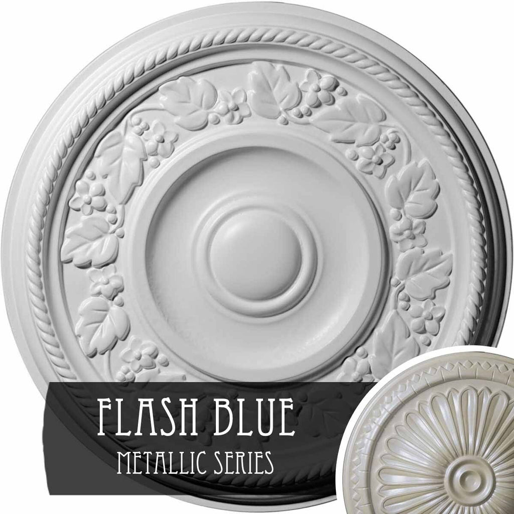 16 1/8x22OD x 3/4x22P Hand-Painted Ceiling Medallion U3043