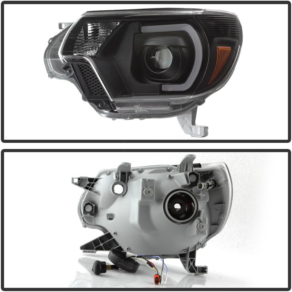 For 2012-2015 Toyota Tacoma Black LED Projector Headlights Left+Right L913669
