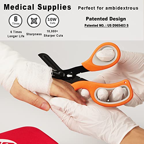 2 Pack Stainless Steel Medical Scissors with Non-Stick Blades O656