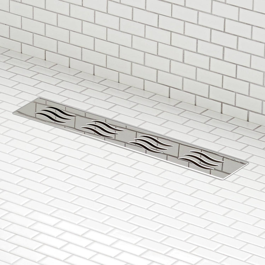 24 Linear Shower Drain Polished Stainless Steel H75193