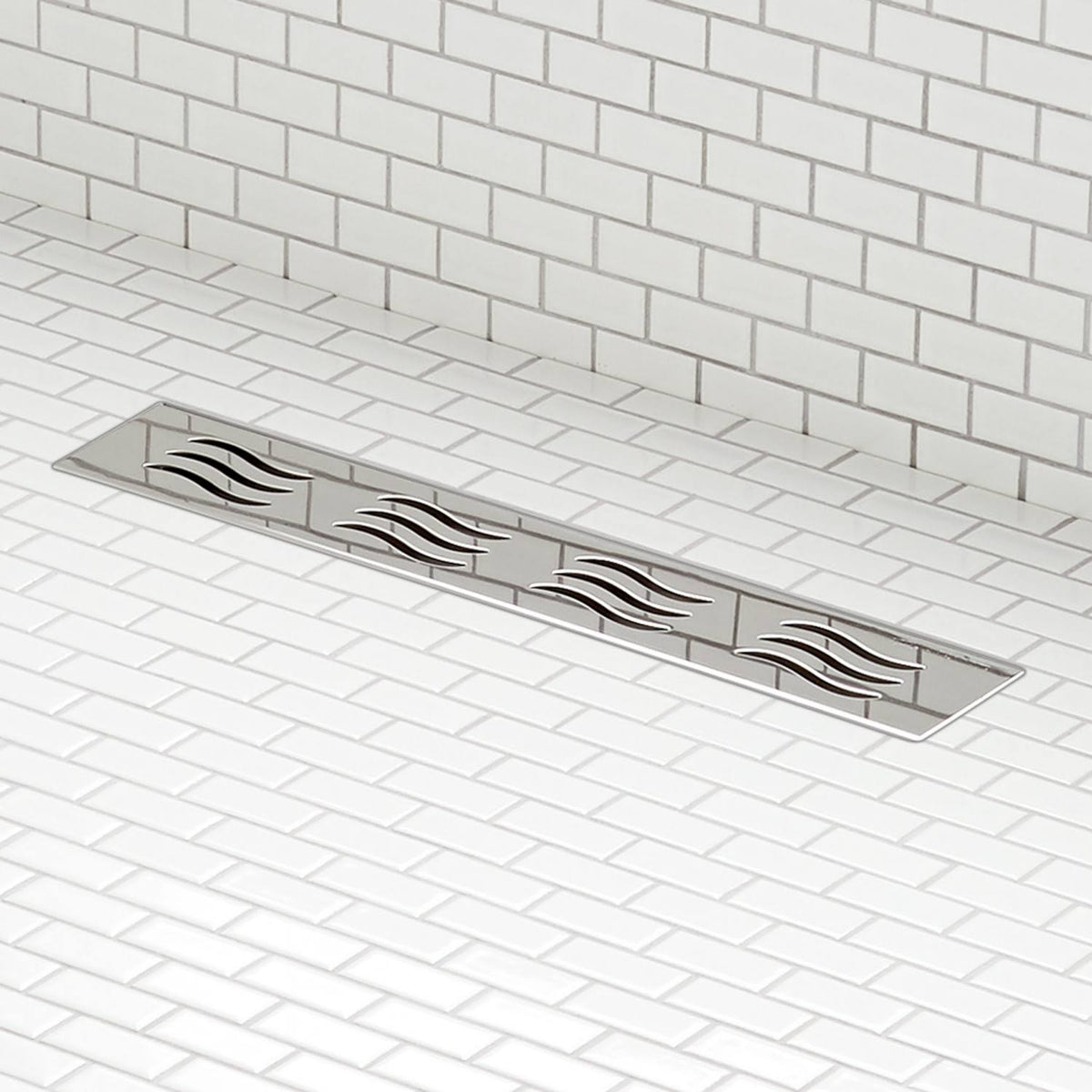 24 Linear Shower Drain Polished Stainless Steel H75193