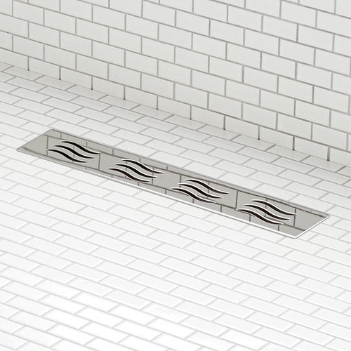24 Linear Shower Drain Polished Stainless Steel H75193