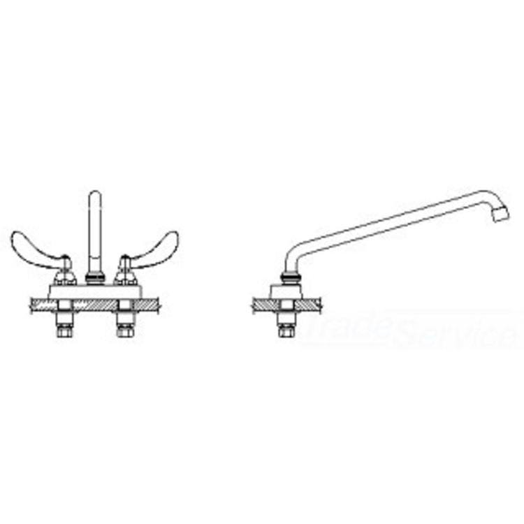 Commercial 4 in Cast Deckmount S401