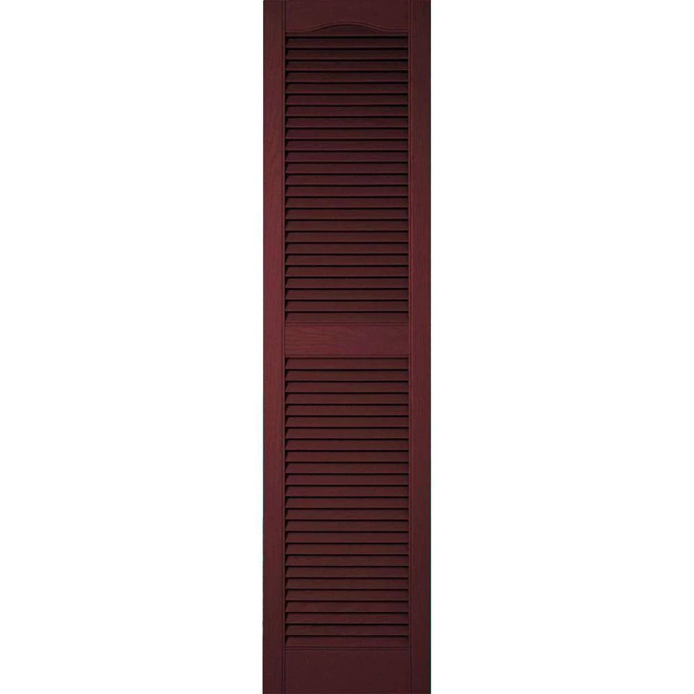 14 1/2 inchw x 94 inchh Vinyl Open Louver Shutters with Shutter-Loks L1634