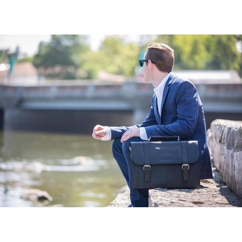 Brown Leather Laptop Portfolio N28596