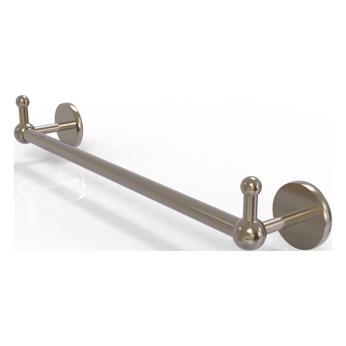 Antique Pewter 18 inch Towel Bar with Integrated Hooks P691