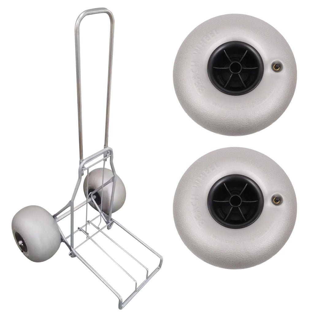 2PCS Inflatable Beach Wheels for Kayak Dolly Cart D961