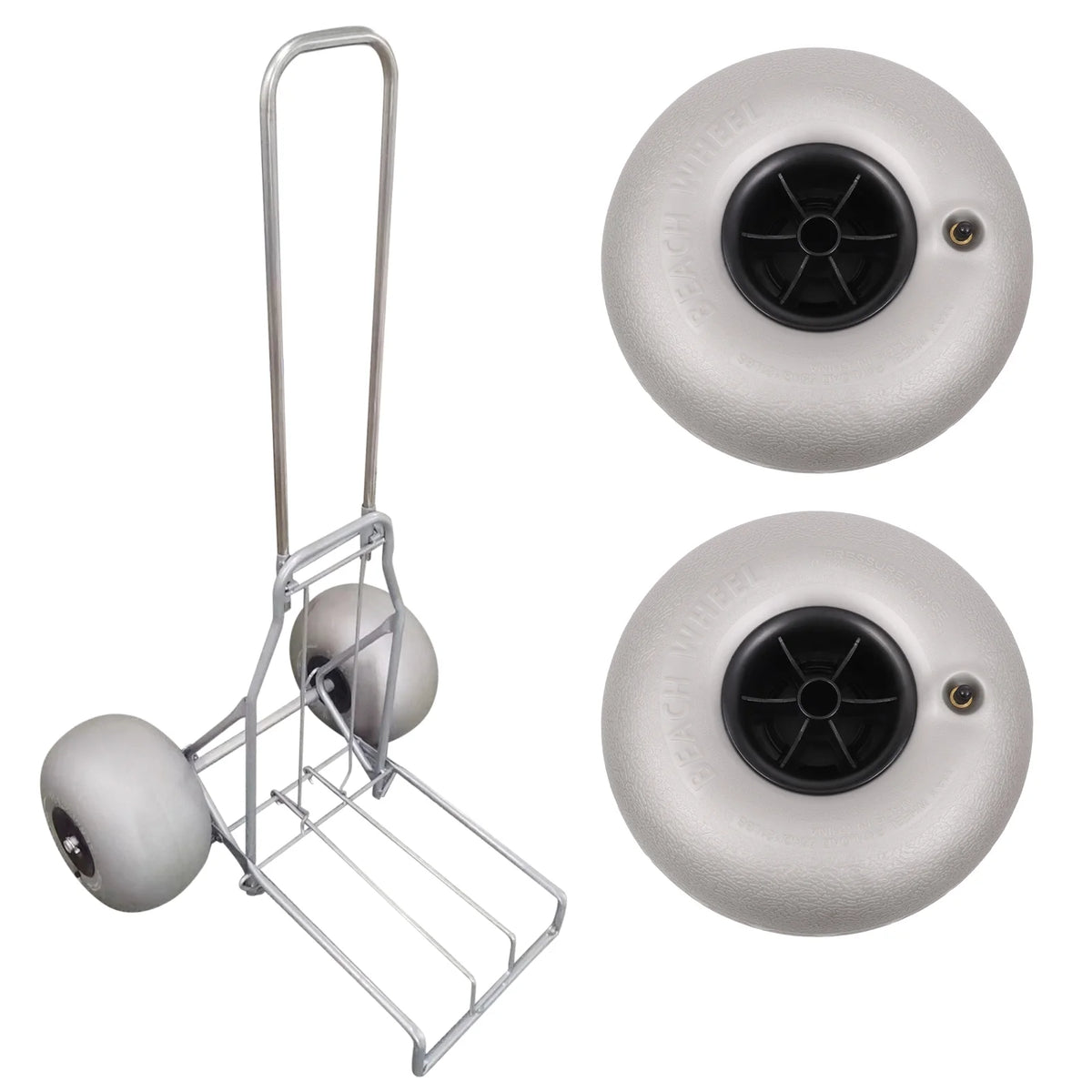 2PCS Inflatable Beach Wheels for Kayak Dolly Cart D961